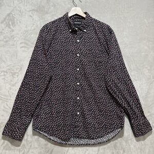 Bonobos‎ Standard Fit Shirt Men's L Button Up Micro Floral Print Long Sleeve